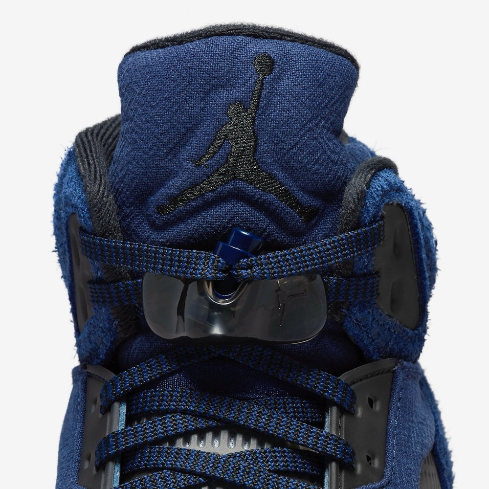 AIR JORDAN 5 MIDNIGHT NAVY black football grey FD6812-400 size 8 - 14 - Picture 11 of 12